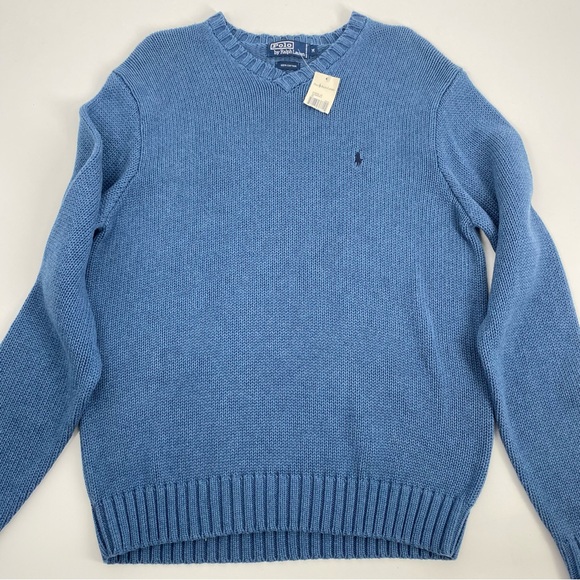 Polo Ralph Lauren Blue Knitted Pullover Sweater - Picture 5 of 5